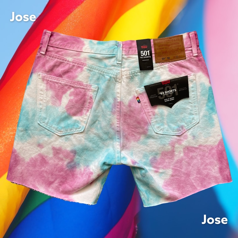 LEVIS GAY TRANSGENDER PRIDE 501 93 CUT OFF 7 INCH - Picture 2 of 2